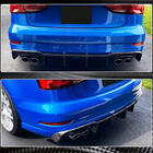 Audi A3 2012–2020 Bakre stötfångardiffusor V1 (för S-Line Sedan 2017-2020, kolfiber) foto 7