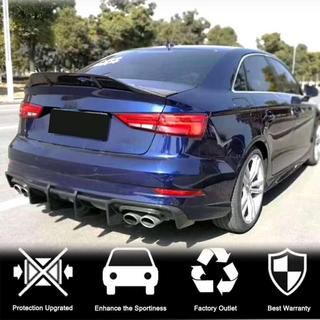 Bakre stötfångardiffusor V1 (för S-Line Sedan 2017-2020, kolfiber) Audi A3 2012–2020 foto 4