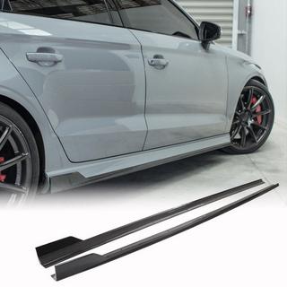Sidokjolar V1 (för S-Line Sedan, kolfiber) Audi A3 2012–2020 foto 1