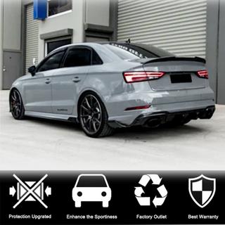 Sidokjolar V1 (för S-Line Sedan, kolfiber) Audi A3 2012–2020 foto 4