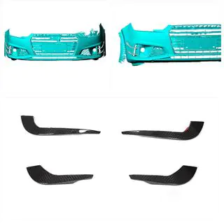 Frontläpp V3 (för S-Line Sedan 2015-2019, kolfiber) foto 2