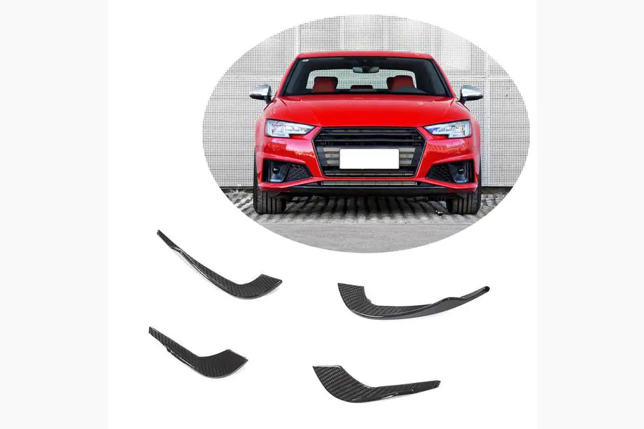 Audi A4 B9 2015–2024 Frontläpp V3 (för S-Line Sedan 2015-2019, kolfiber) Image