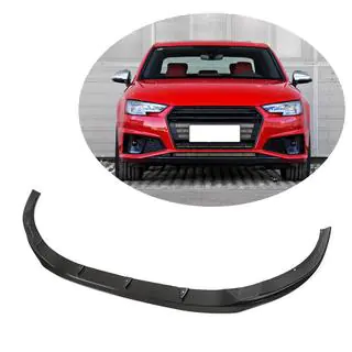 Frontläpp till främre stötfångare Lip V6 (för S-Line Sedan 2015-2019, kolfiber) foto 1
