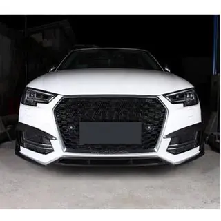 Frontläpp till främre stötfångare Lip V2 (för S-Line Sedan 2015-2019, Carbon) foto 1
