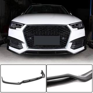 Frontläpp till främre stötfångare Lip V2 (för S-Line Sedan 2015-2019, Carbon) Audi A4 B9 2015–2024 foto 2