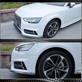 Frontläppspoiler Lip V4 (för S-Line Sedan 2015-2019, kolfiber) foto 4