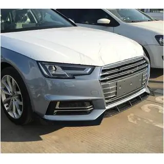 Frontläpp till främre stötfångare Lip V5 (för S-Line Sedan 2015-2019, kolfiber) foto 3