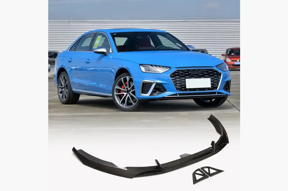 Frontläpp (för S-Line Sedan 2019-2024, kolfiber) foto 1