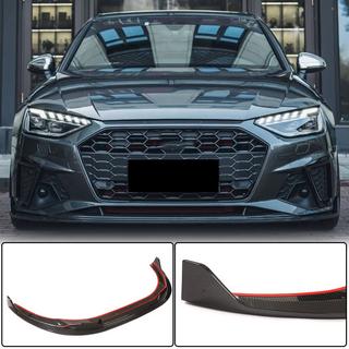 Frontläpp till främre stötfångare Lip V1 (för S-Line Sedan 2019-2024, kolfiber) foto 1