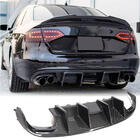Audi A4 B8 2007–2015 Bakre stötfångardiffusor V2 (för S4 2009-2012, kolfiber) foto 1