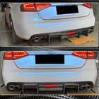 Audi A4 B8 2007–2015 Bakre stötfångardiffusor V2 (för S4 2009-2012, kolfiber) foto 6
