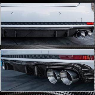 Bakre stötfångardiffuser V2 (för S-Line Sedan 2015-2019, kolfiber) foto 4