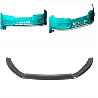 Frontläpp till främre stötfångare (för S-Line Coupe 2007-2011, kolfiber) foto 2