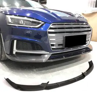 Frontspoilerläpp (för S-Line coupe/cabriolet 2016-2020, kolfiber) foto 1