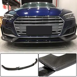 Frontspoilerläpp (för S-Line coupe/cabriolet 2016-2020, kolfiber) foto 2