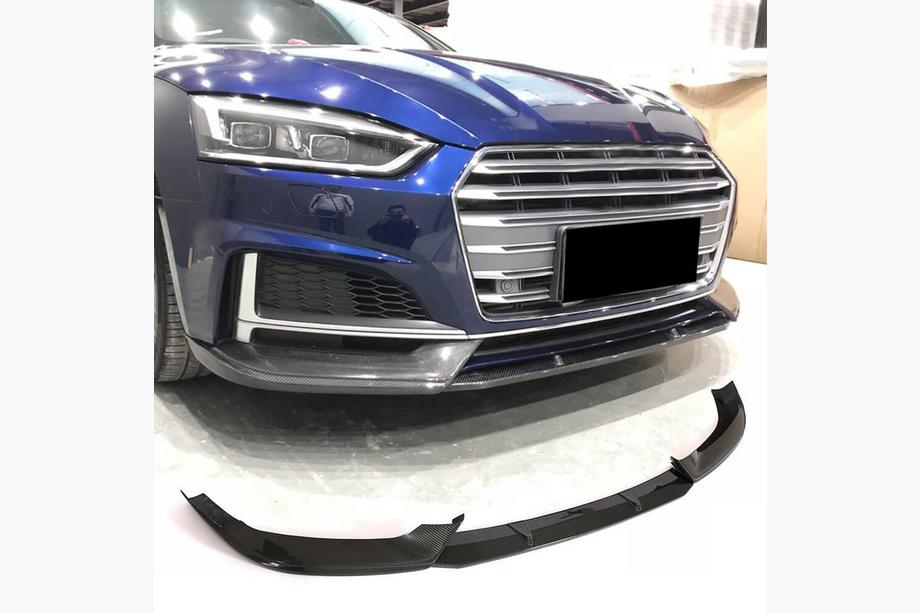 Audi A5 2016–2025 Frontspoilerläpp (för S-Line coupe/cabriolet 2016-2020, kolfiber) Image