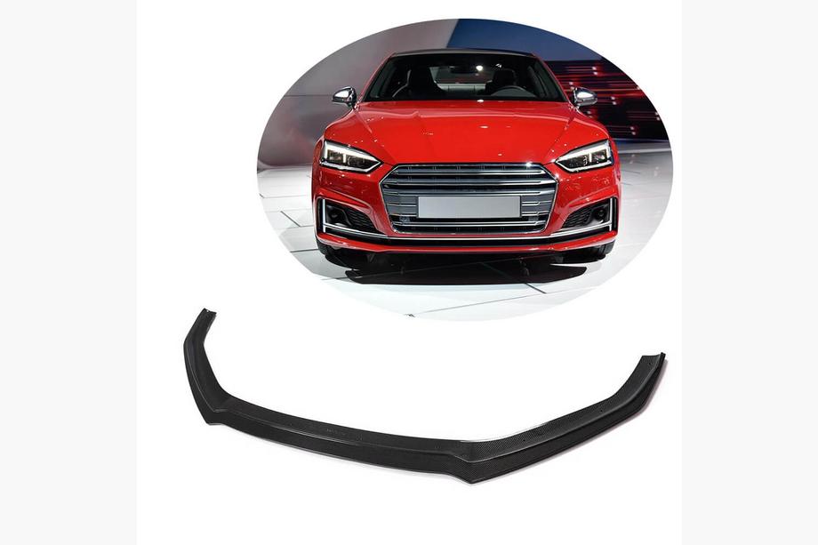 Audi A5 2016–2025 Frontläpp till främre stötfångaren Lip V1 (för S-Line 2016-2020, kolfiber) Image