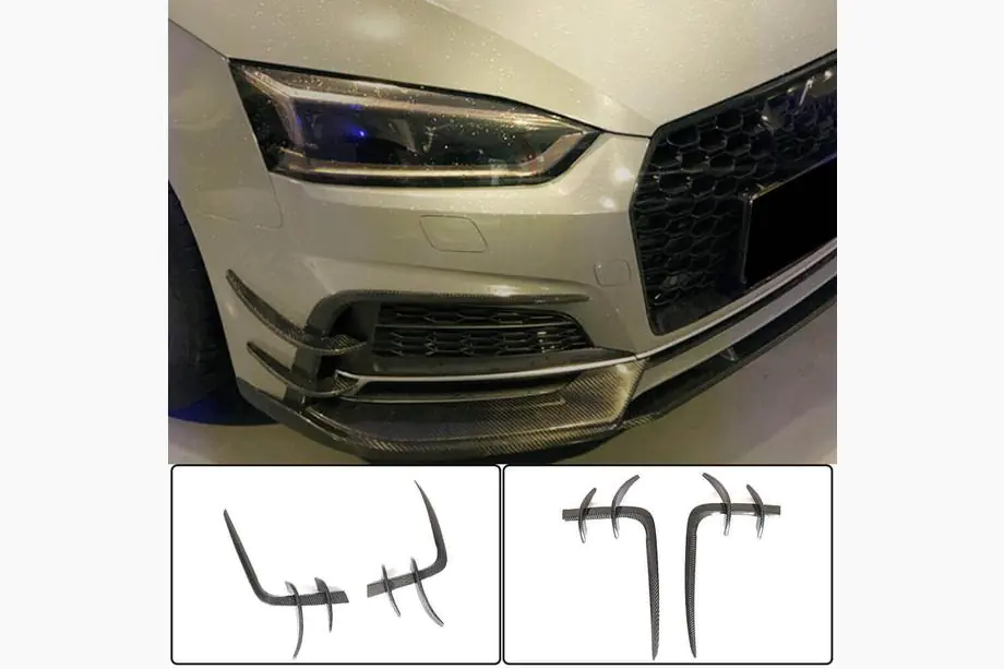 Audi A5 2016–2025 Frontläpp Flap V2 (för S-Line 2016-2020, kolfiber) Image