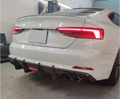 Audi A5 2016–2025 Bakre stötfångardiffusor V1 (för S-Line 2016-2020, kolfiber) foto 2