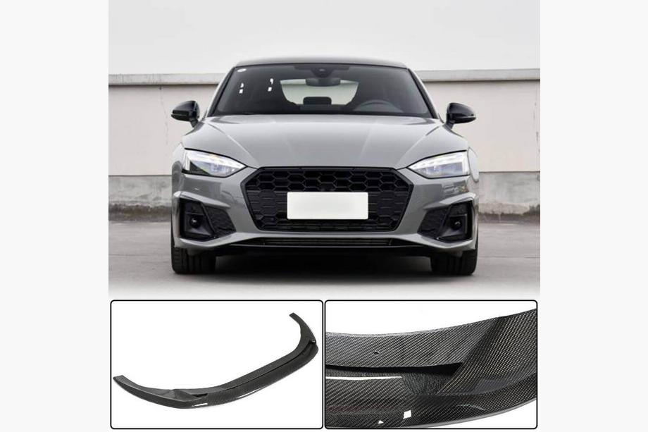Audi A5 2016–2025 Frontläpp till främre stötfångare Lip V3 (för S-Line 2021–2025, kolfiber) Image