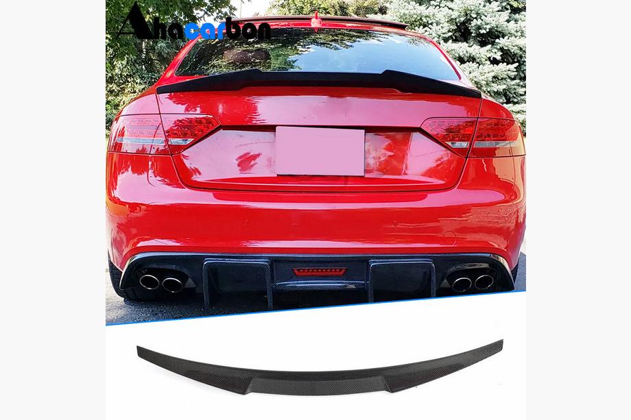 Audi A5 2007–2015 Spoiler V2 (för Coupé, kolfiber) Foto 1