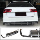 Audi A6 C7 2011–2017 Bakre stötfångardiffuser (för S-Line Avant 2014-2018, Carbon) foto 1