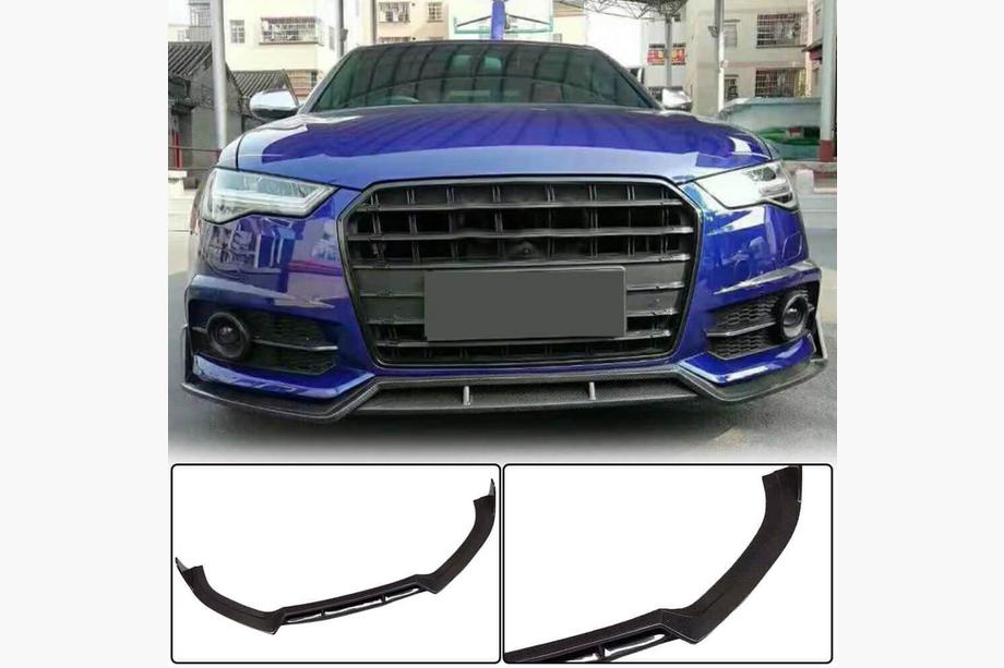 Audi A6 C7 2011–2017 Frontläpp Lip Carbon V1 (för S-Line 2014-2018) Image