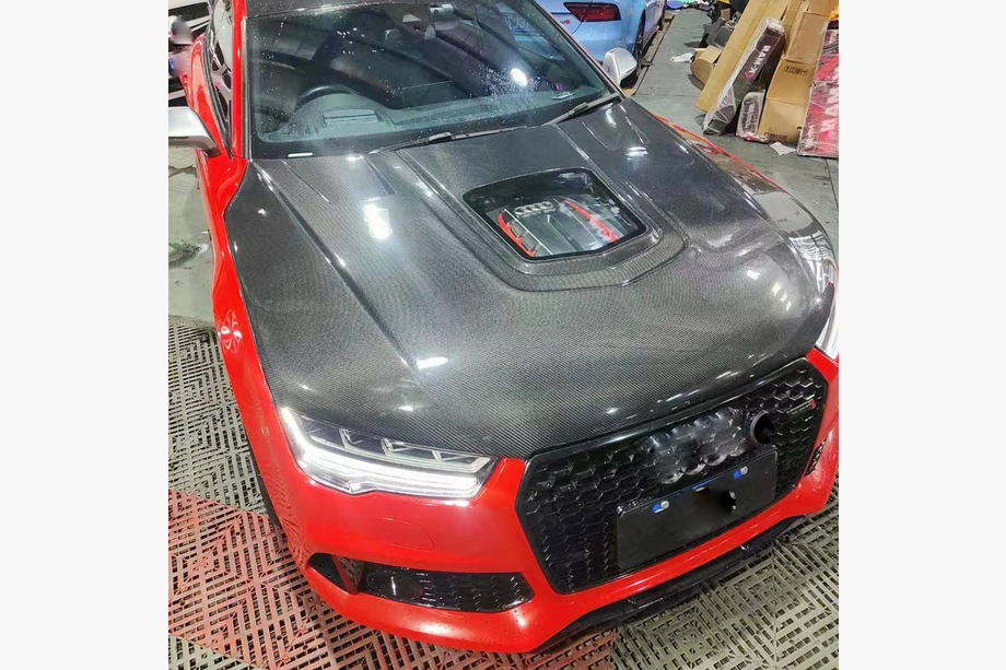 Audi A7 2010–2018 Motorhuv (S7, 2014-2018, Kolfiber) Image