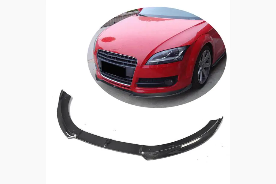 Audi TT 2006–2014 Frontläpp till stötfångare Lip V1 (2006-2010, Kolfiber) Image