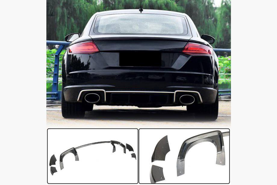 Audi TT 2014–2023 Diffuser till bakre stötfångaren (för RS, 2016-2019, torr kolfiber) Image