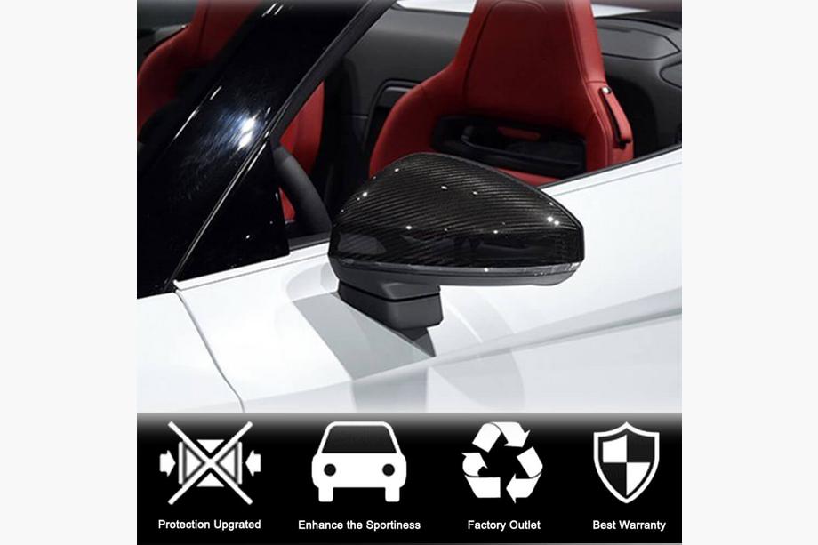 Audi TT 2014–2023 Spegelskåpor (Carbon) Foto 3