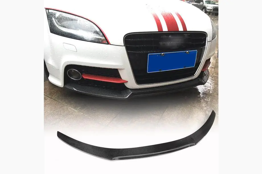 Audi TT 2006–2014 Frontläpp till främre stötfångare Lip V2 (kolfiber) Image