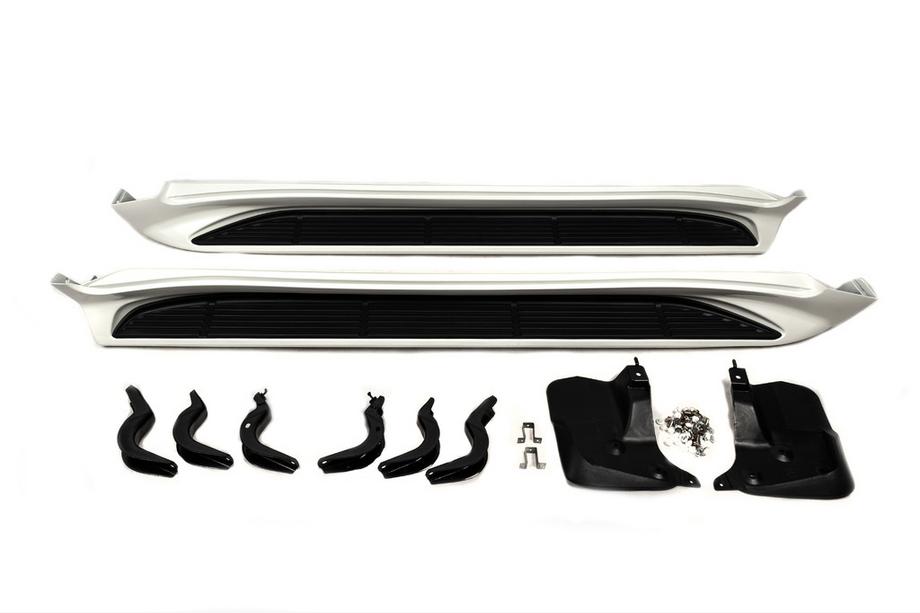 Lexus LX570/450d 2008–2022 Sidosteg V2 Vit färg Foto 3