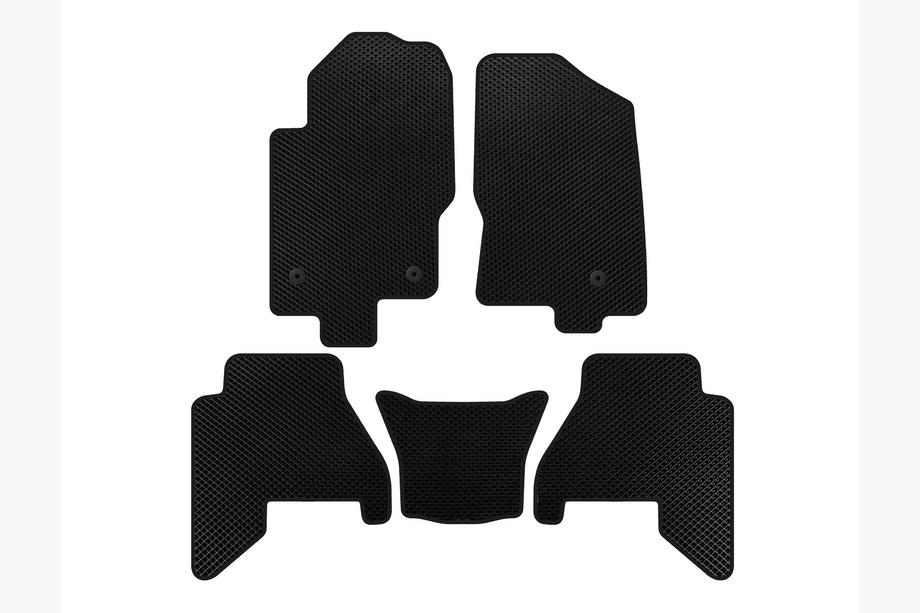 Nissan Pathfinder R51 2005–2014 EVA V2 bilmattor (2 rader, svarta, 2010-2014) Image