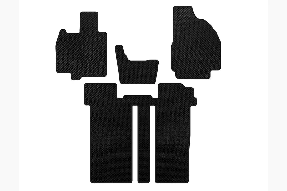 Toyota Previa 2006–2019 EVA bilmattor (2 rader, 6-sits, svart) Image