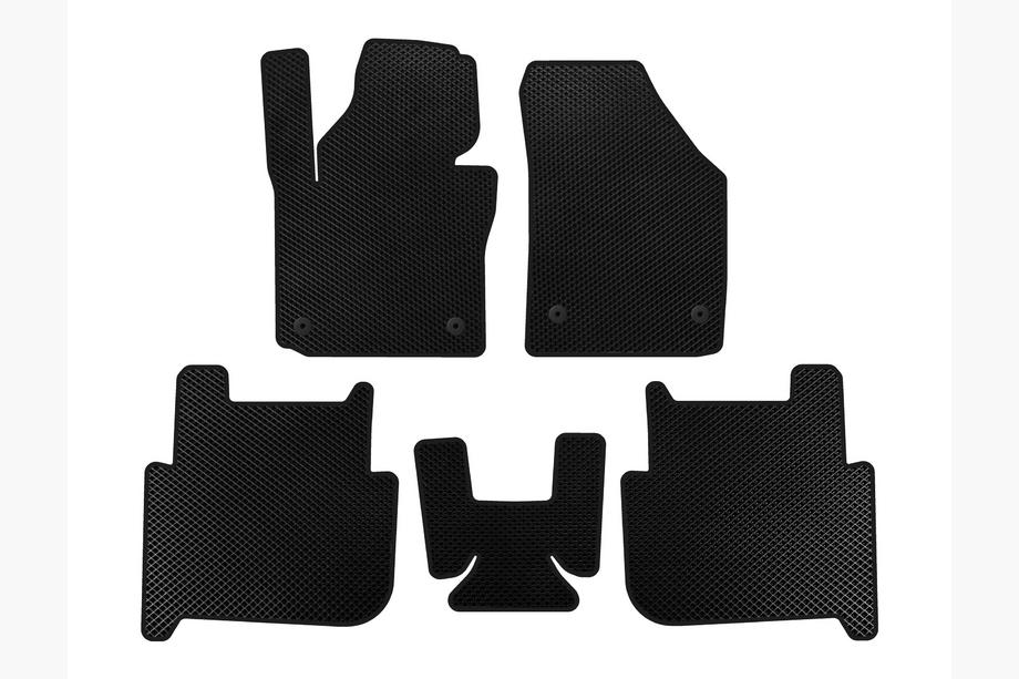 Volkswagen Touran 2003–2010 EVA bilmattor (2 rader, 2006-2010, 7-sits, svart) Foto 1