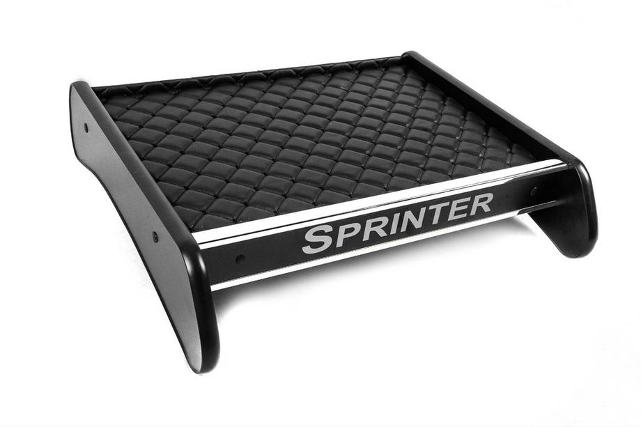 Mercedes Sprinter W907/W910 2018– Instrumentbrädshylla (svart med svart söm) Image