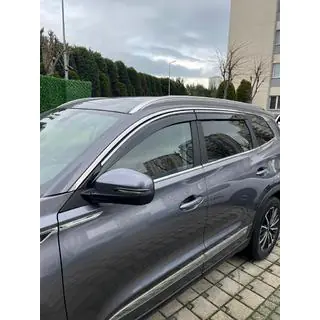 Vindavvisare för fönster med kromlist (4 st, Sunplex Steinless) Chery Tiggo 8 2017–