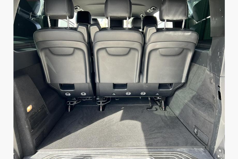 Mercedes Vito/V-klass W447 2014– Premium textilmattor till V-class, ExtraLong, 2 sidomattor (Endast avhämtning, komplett kupé, svart) Foto 5