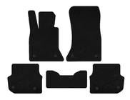 BMW 5-serien F10/F11 2010–2016 Premium textilmattor (för F-11, svart) foto 1