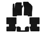 Dodge Caliber 2006–2011 Premium textilmattor (HB, Svart) foto 1