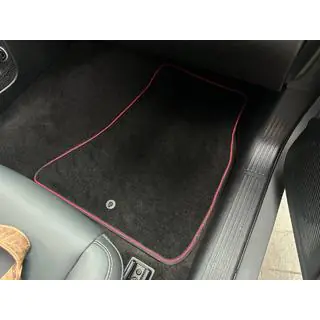 Premium textilmattor (Coupé, Svart) foto 2