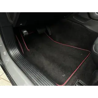 Premium textilmattor (Coupé, Svart) foto 1
