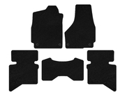 Dodge RAM (DS/DJ/D2) 2009–2024 Textilmattor Premium (2009+, 5-sits/Fyrsits kupé, Svart) foto 1