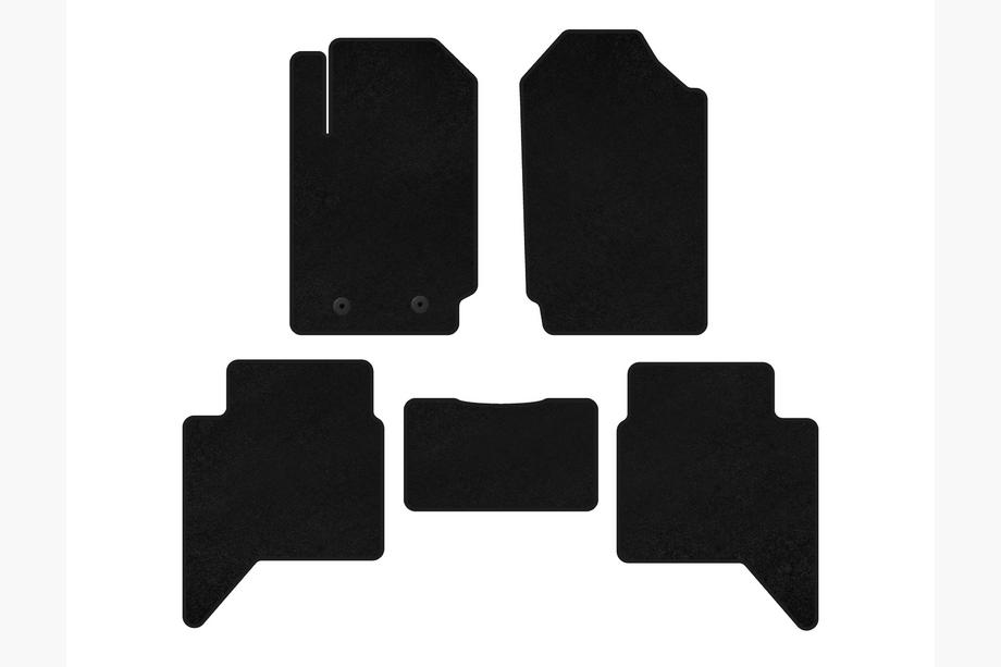 Ford Ranger 2011–2022 Premium textilmattor (Svart) Image