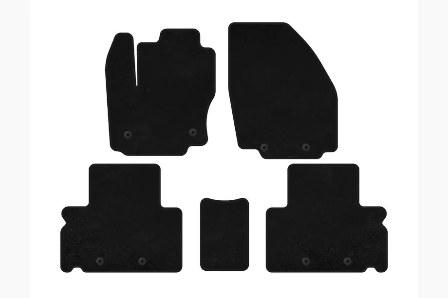 Ford S-Max 2007–2014 Premium textilmattor (Svart) Image