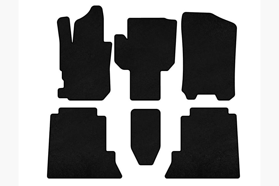 Honda FR-V 2004–2009 Premium textilmattor (Svart) Image