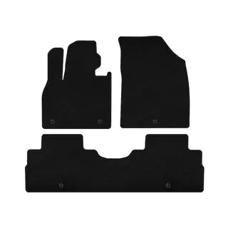 Premium textilmattor (2 rader, 8-sits, svart) foto 2