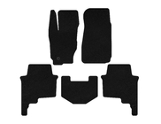 Jeep Commander 2005–2010 Premium textilmattor (svarta) foto 1