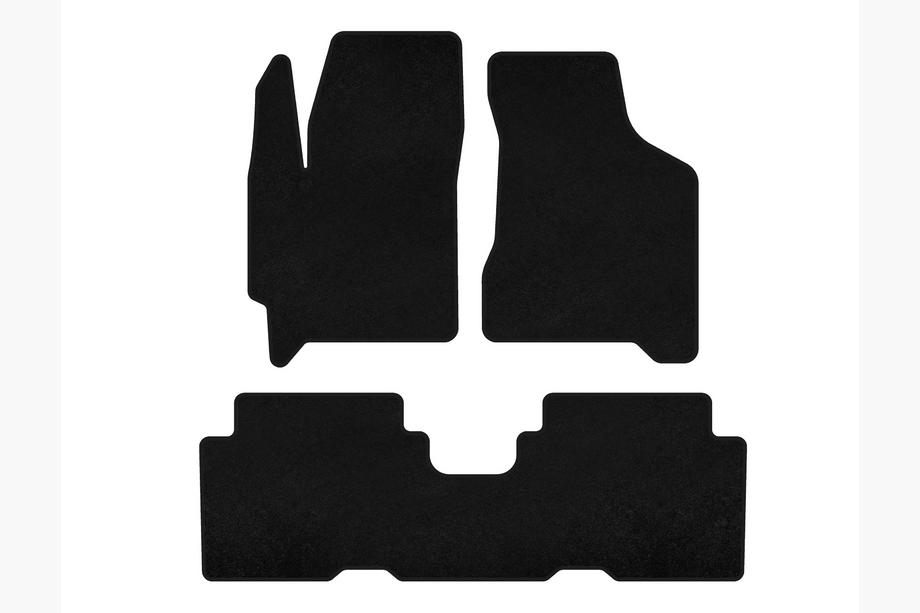 Kia Carens 1999–2012 Premium textilmattor (Svart) Image